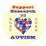 Autism Research Round Sticker