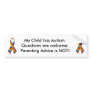 autism_ribbon, autism_ribbon, My Child has Auti... Bumper Sticker