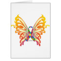 Autism Ribbon Butterfly cards