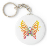 Autism Ribbon Butterfly Key Chains