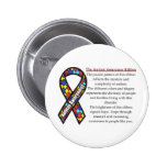 Autism Ribbon meaning Pinback Buttons