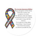 Autism Ribbon meaning stickers
