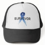 Autism Ribbon Survivor Trucker Hat