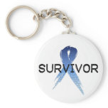 Autism Ribbon Survivor Keychains