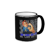 Autism Rosie WE CAN DO IT Mugs
