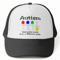 Autism Seeing The World From A Different Angle Mesh Hat