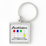 Autism Seeing The World From A Different Angle Keychain