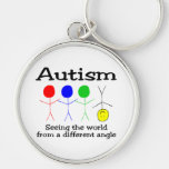Autism Seeing The World From A Different Angle Keychain