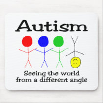 Autism Seeing The World From A Different Angle Mousemat