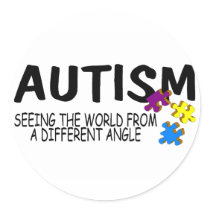Autism Seeing The World From A Different Angle Sticker