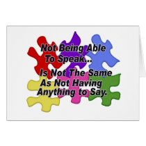 Autism Speaking cards