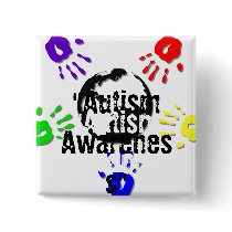 Autism Square Button