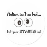 autism staring sticker