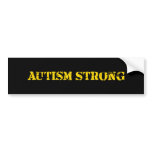 Autism Strong bumper stickers