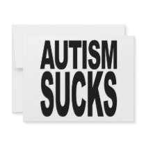 Autism Sucks Personalised Invitation