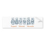 Autism: Support Educate Advocate Bumper Sticker