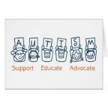 Autism: Support Educate Advocate Cards