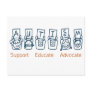 Autism: Support Educate Advocate Postcard