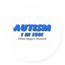 Autism Support Research Stickers