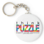 Autism Think PUZZLE Key Chains