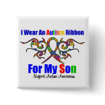 Autism Tribal Ribbon Son
