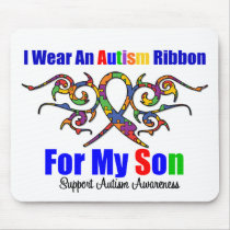 Autism Tribal Ribbon Son