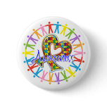 Autism Unite in Awareness Pinback Buttons