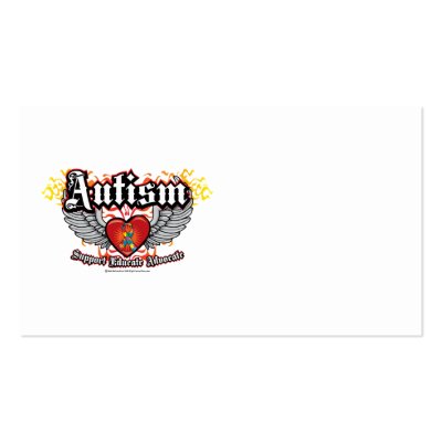 Autism Wings Business Card by fightcancertees