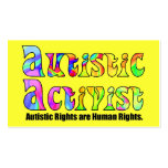 Autistic Activist (Colour) Activist Cards business cards