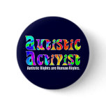 Autistic Activist (Colour) Buttons