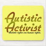 Autistic Activist (Gold) Mousepad