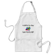 Autistic By Day Super Hero By Night Aprons
