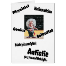 Autistic Einstien Card