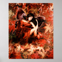 Autmun Fairy by Holly Siek Poster