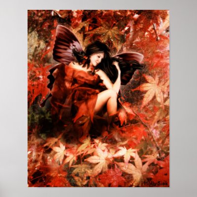 Autmun Fairy by Holly Siek Poster by HAJenkins