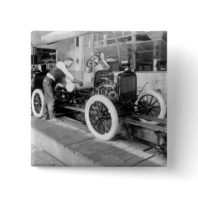Auto Assembly Line, 1920s Buttons by Photoblog