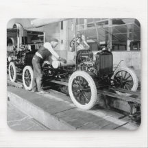 Auto Assembly Line, 1920s Mousepad