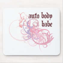 Auto Body Babe Mouse Pads