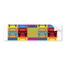 Auto Body Pop Art Bumper Stickers