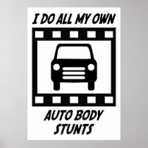 Auto Body Stunts Print