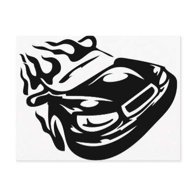 auto/motorräder postkarte by crazyshirty