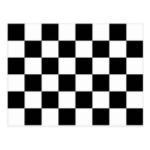 Auto Racing Chequered Flag Post Card