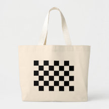 Auto Racing Chequered Flag Tote Bag
