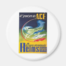 Auto Racing Poster Refrigerator Magnets