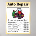 Auto Repair Poster posters