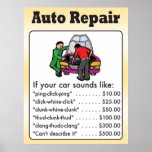 Auto Repair Poster posters