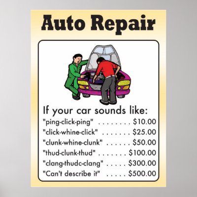 Auto Repair Poster by pdffun