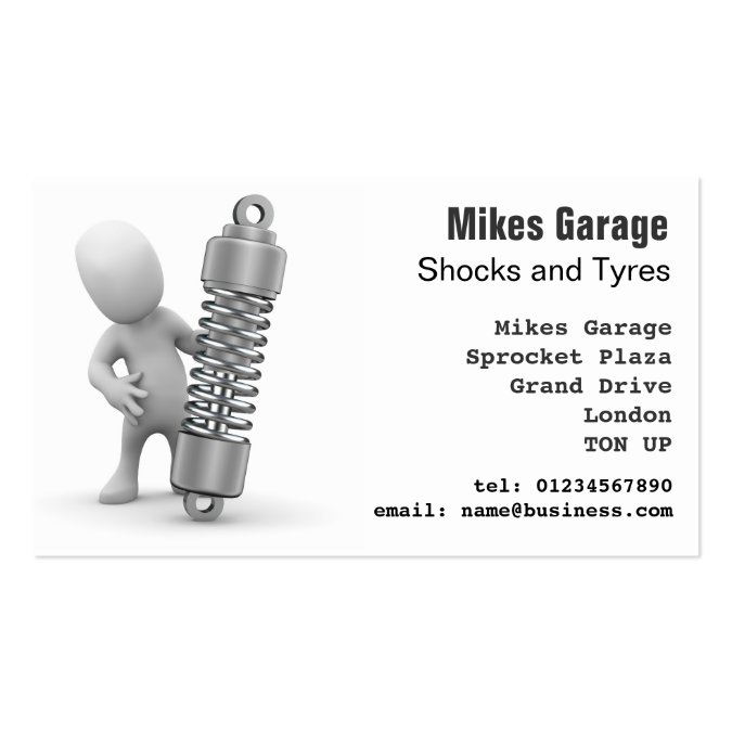 Auto Repairs Garage Business Card 8353