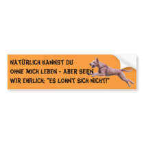 Autoaufkleber "Natürlich kannst du..."