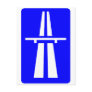 Autobahn Sign Post Card